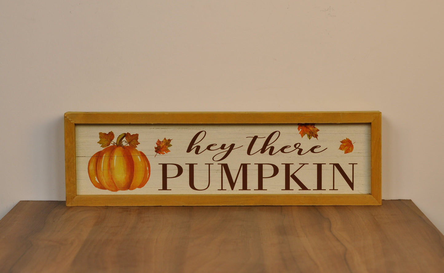 Letrero Rústico "Hey There Pumpkin"