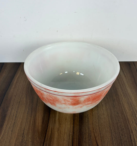 Cuenco Pyrex Vintage Blanco Salpicado