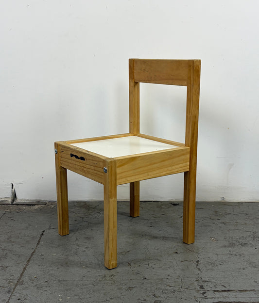 Silla Infantil Madera Blanca