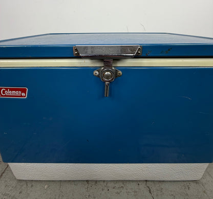 Hielera Coleman Vintage Azul – Años 60