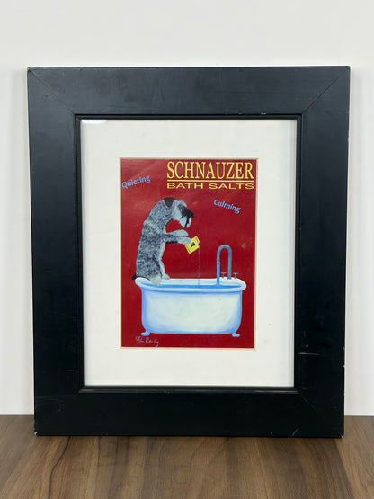 Lámina "Schnauzer Bath Salts" – Ken Bailey