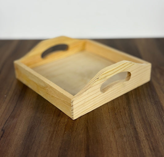 Servilletero de mesa de madera