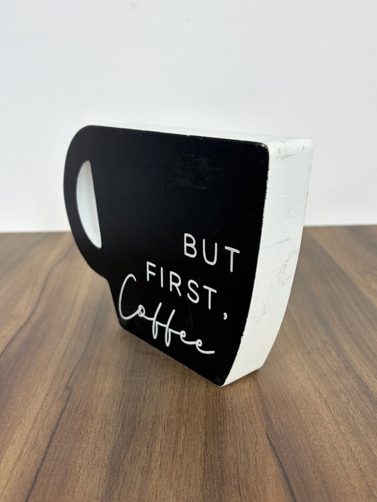 Placa de Madera – Taza de Café