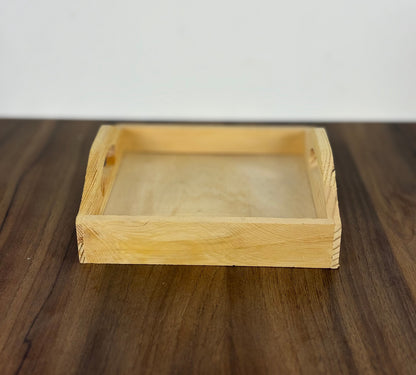 Servilletero de mesa de madera