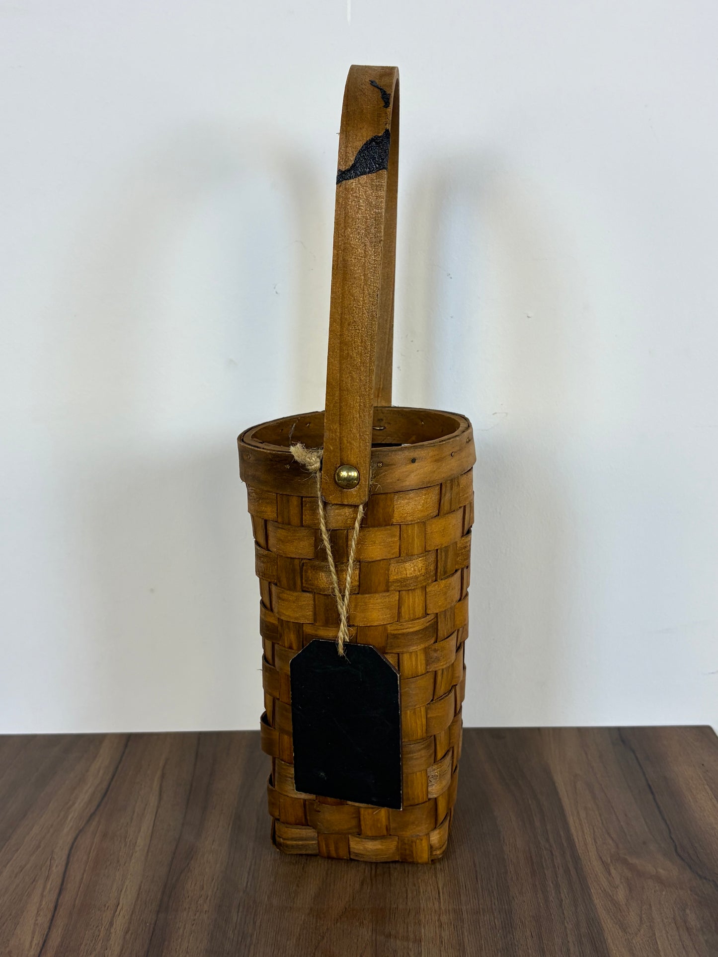 Cesta Colgante Tejida – Estilo Longaberger