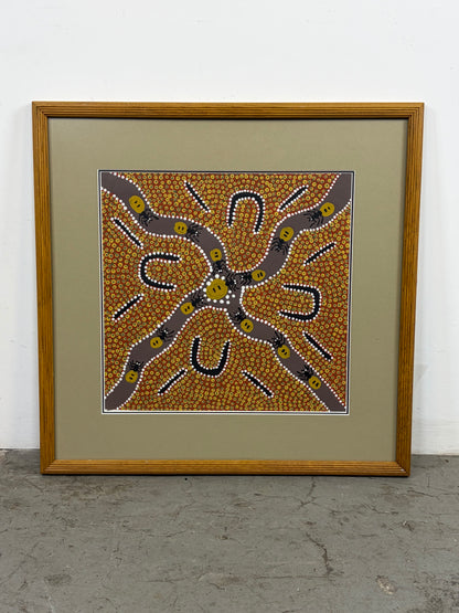 Pintura Aborigen – Soñando con el Pozo