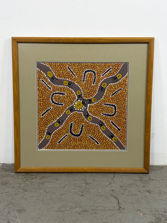 Pintura Aborigen – Soñando con el Pozo