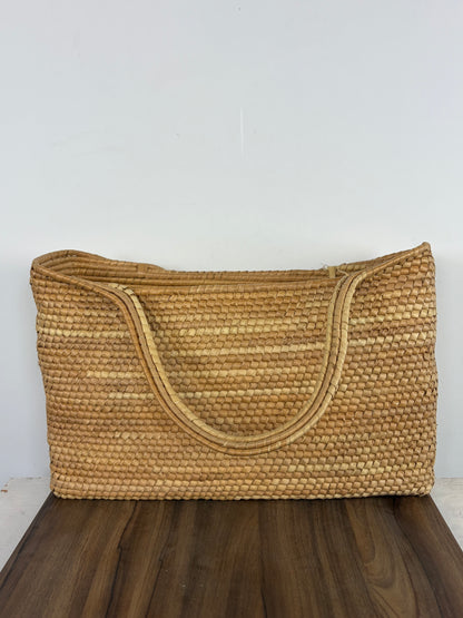 Bolso Shopper de Mimbre con Asas Largas