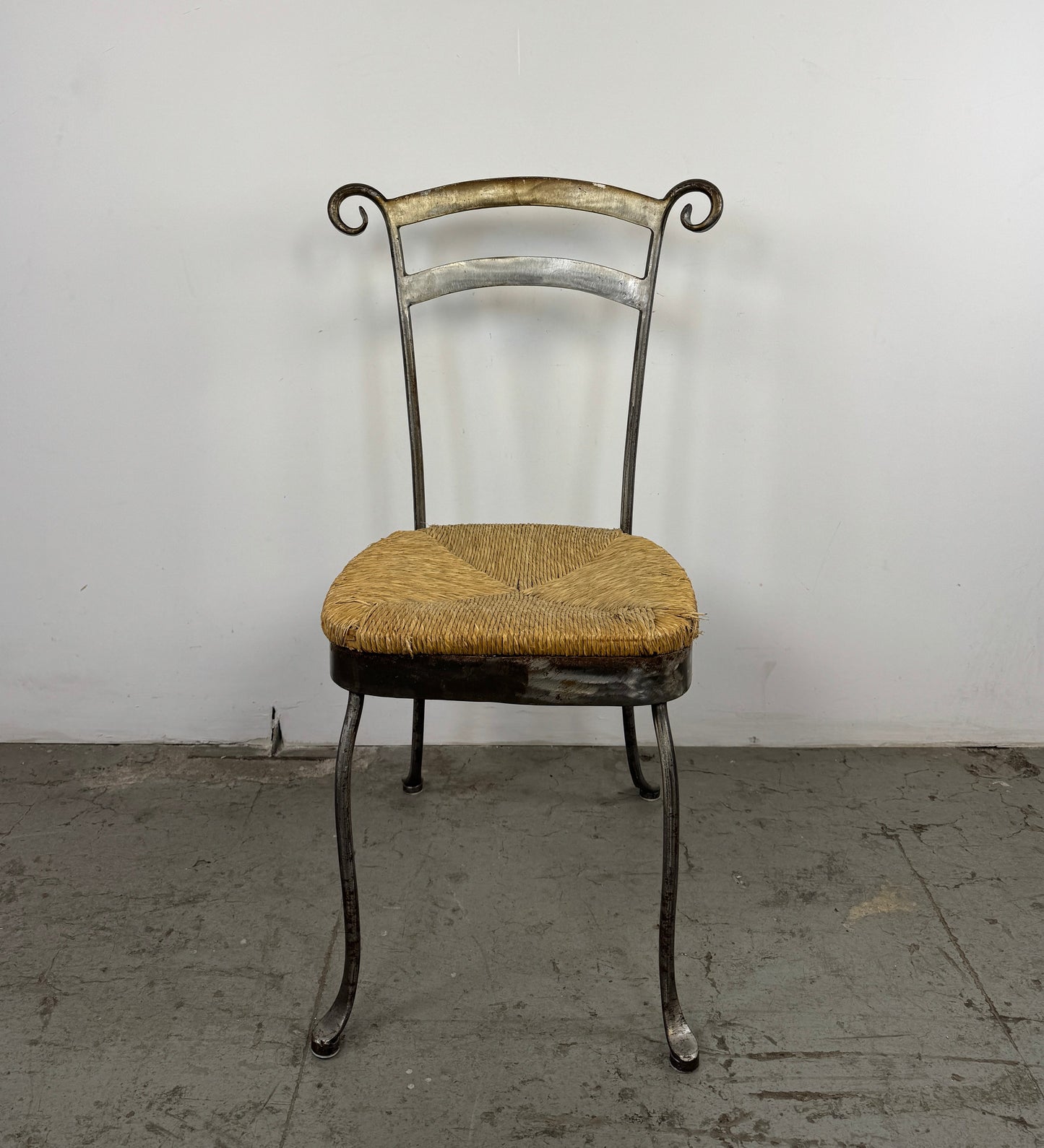 Silla Loft Hierro y Malla Mimbre