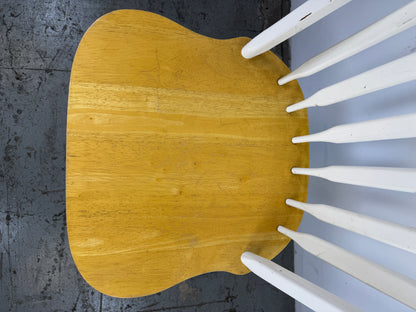 Silla Windsor Bicolor Madera y Blanco