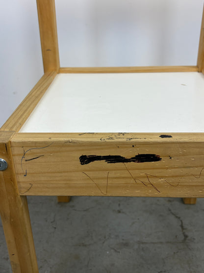 Silla Infantil Madera Blanca