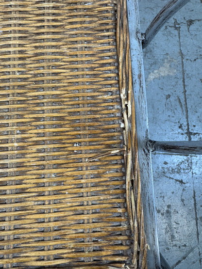 Banco Hierro Forjado con Asiento Mimbre