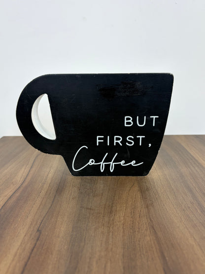 Placa de Madera – Taza de Café
