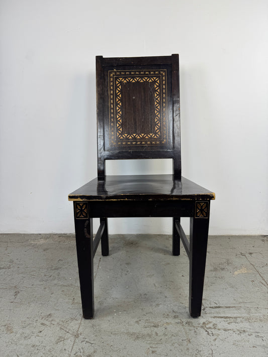 Silla Clásica Madera con Respaldo Alto