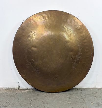 Gong Tibetano con Dragones y Símbolos