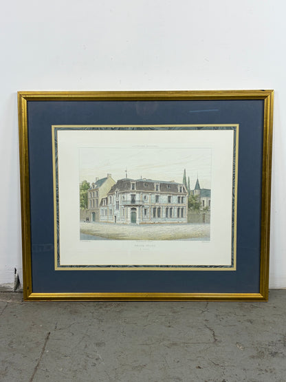 Grabado "Maison Privée à Paris" 1877