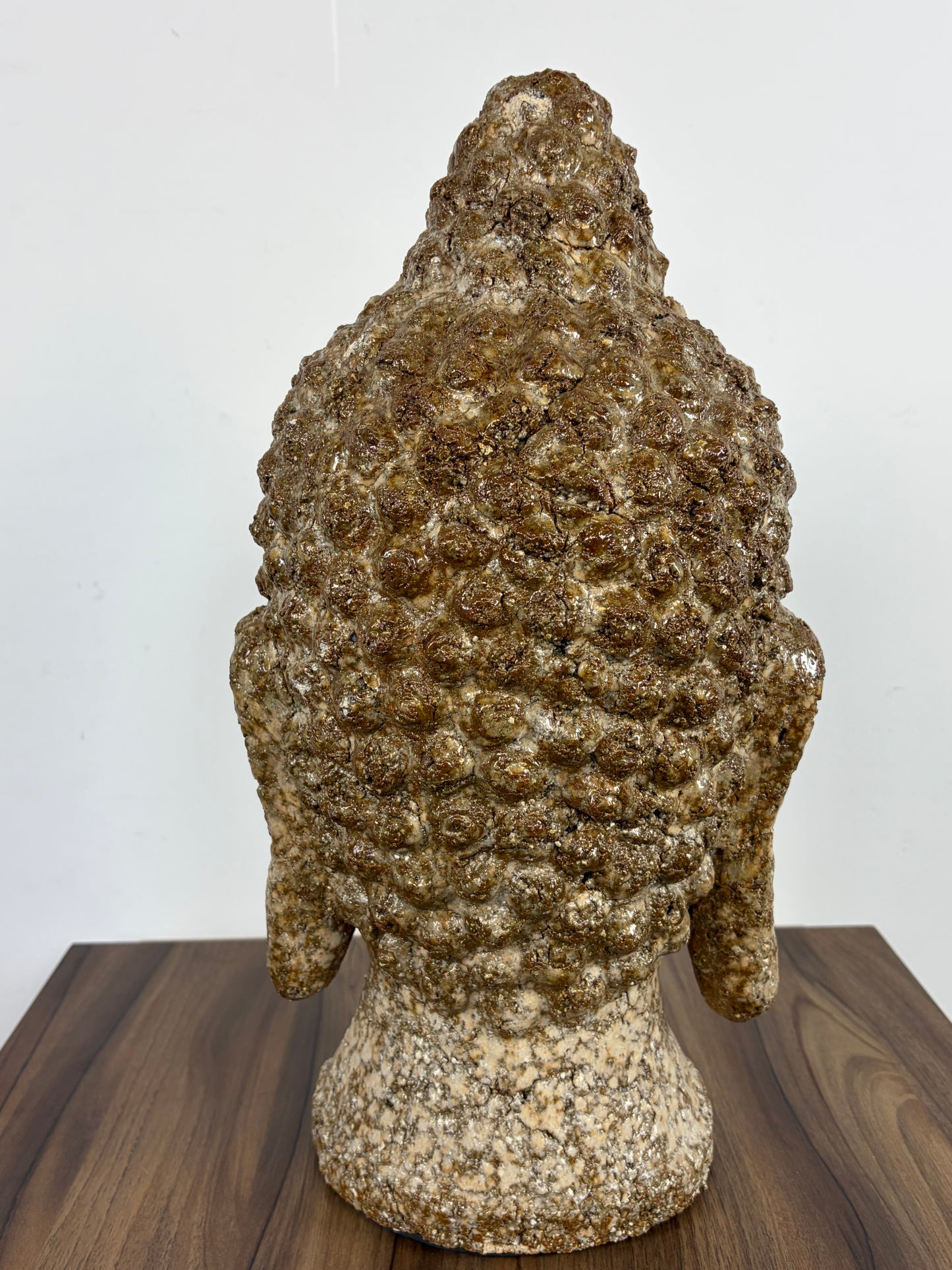 Busto decorativo de Buda con Acabado Agrietado