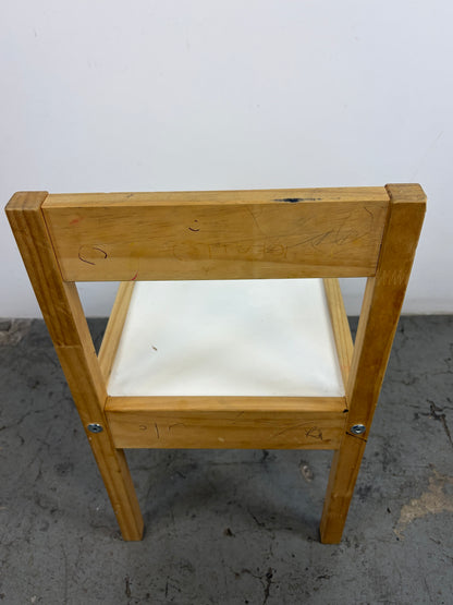 Silla Infantil Madera Blanca
