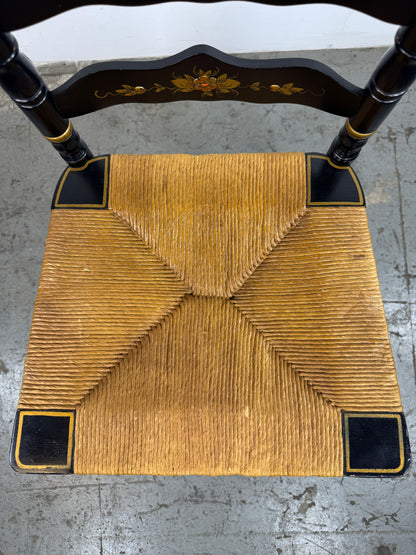 Silla Hitchcock, con respaldo de escalera, acabado e