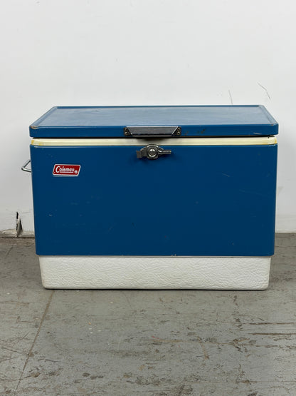 Hielera Coleman Vintage Azul – Años 60