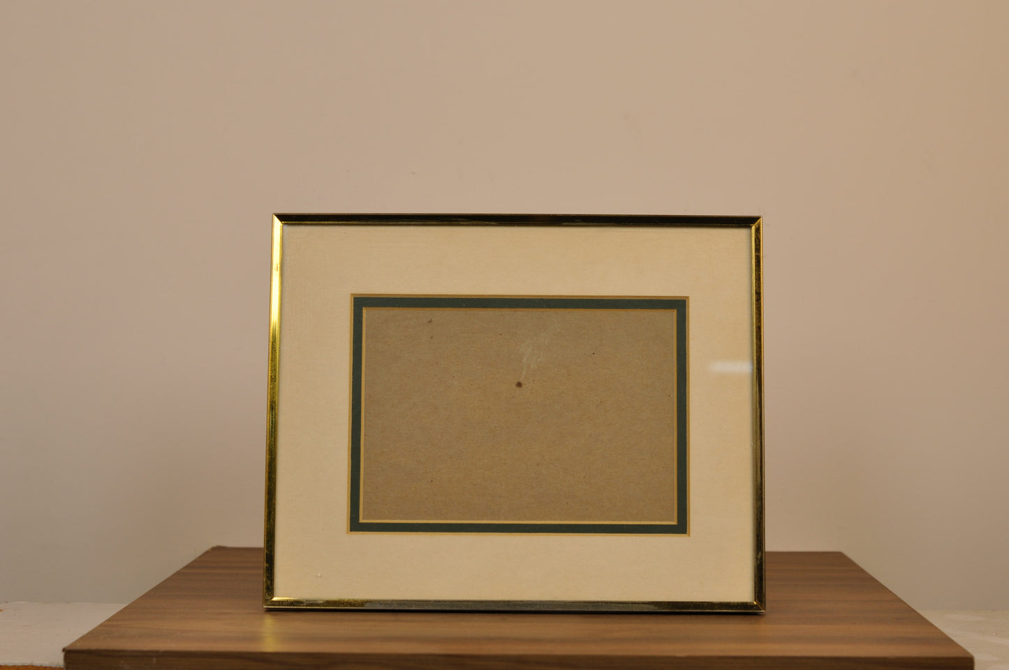 Marco dorado, Vintage con Paspartu blanco