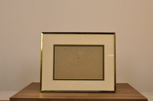 Marco dorado, Vintage con Paspartu blanco