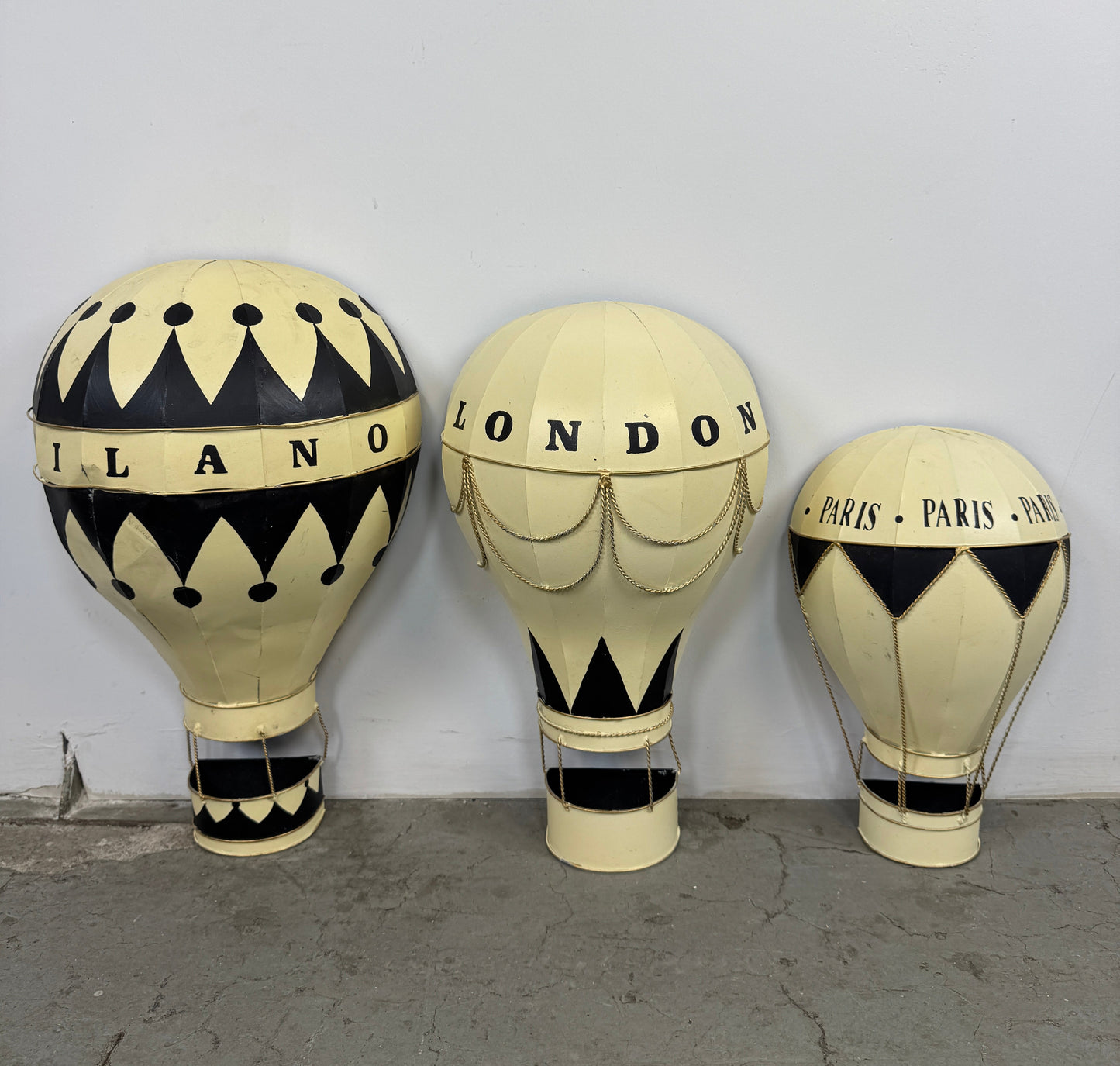 Globos Aerostáticos de Metal – Set x3