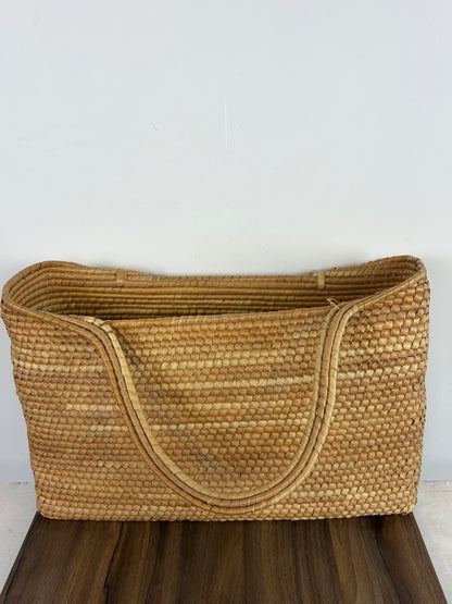 Bolso Shopper de Mimbre con Asas Largas