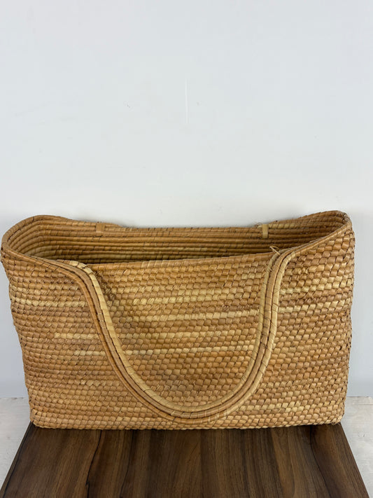 Bolso Shopper de Mimbre con Asas Largas