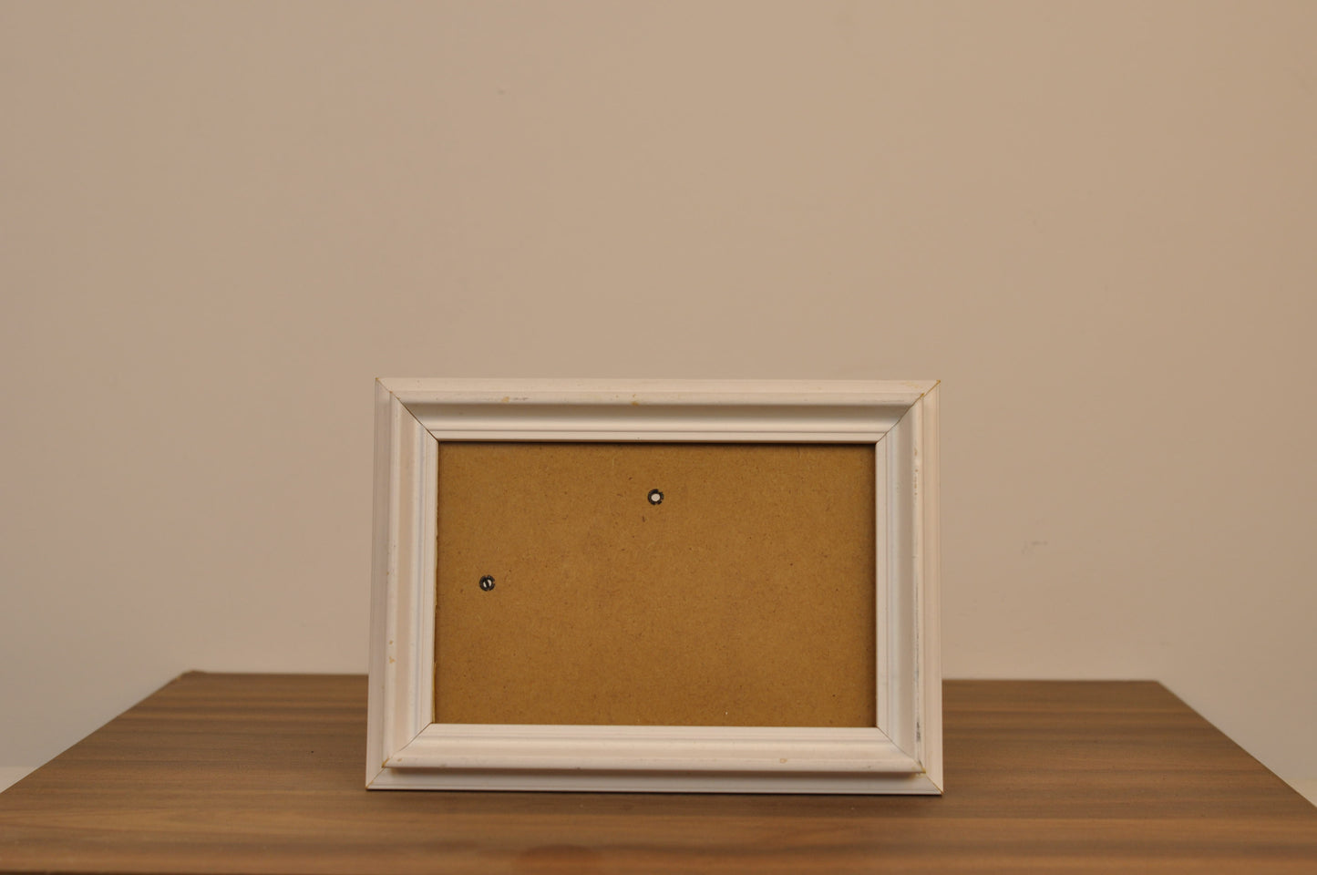Porta retrato de madera, color blanco