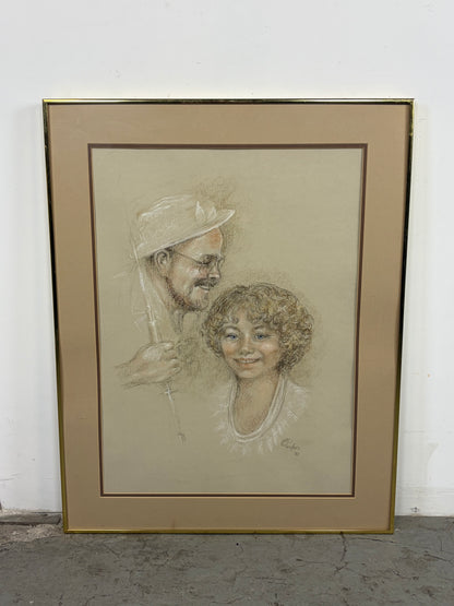 Retrato Artístico Marco Dorado Paspartú
