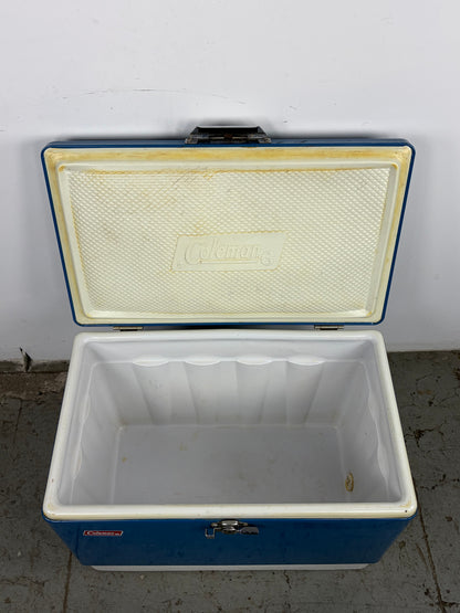 Hielera Coleman Vintage Azul – Años 60