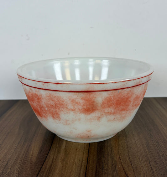 Cuenco Pyrex Vintage Blanco Salpicado