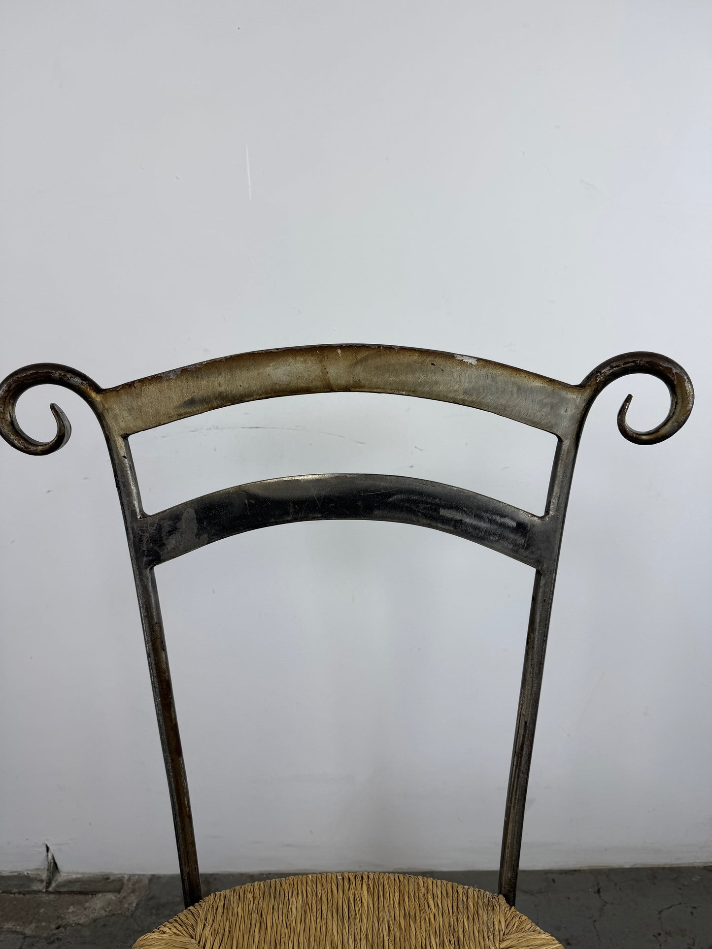 Silla Loft Hierro y Malla Mimbre