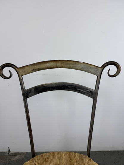 Silla Loft Hierro y Malla Mimbre
