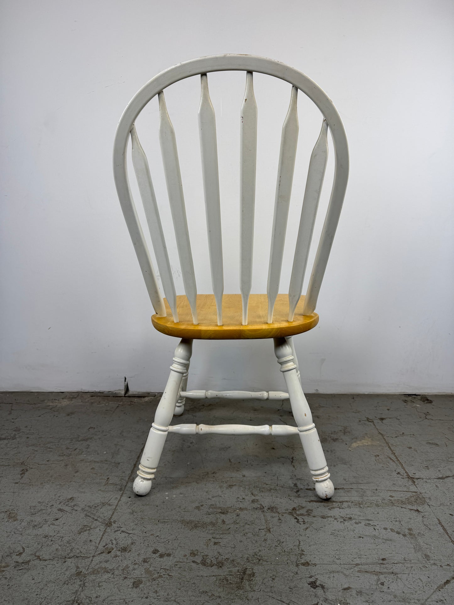 Silla Windsor Bicolor Madera y Blanco