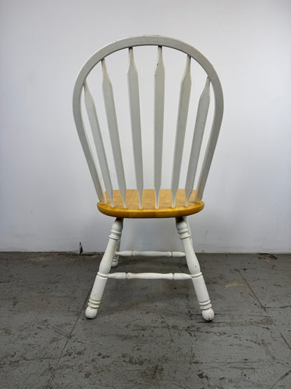 Silla Windsor Bicolor Madera y Blanco