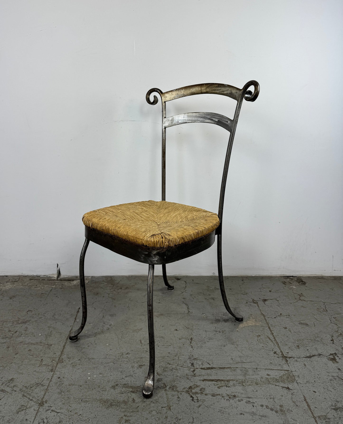 Silla Loft Hierro y Malla Mimbre