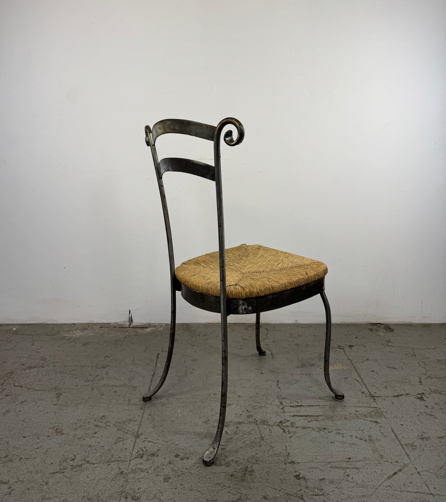 Silla Loft Hierro y Malla Mimbre