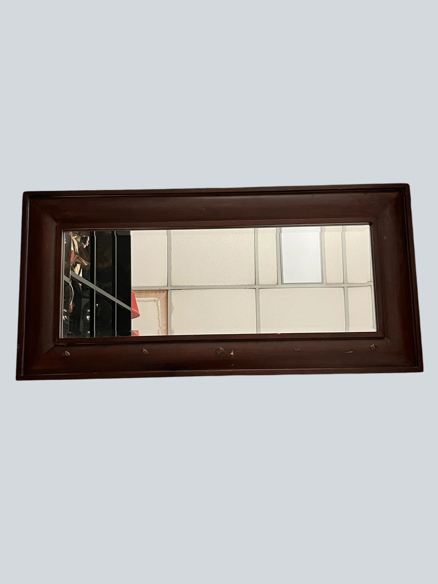 Espejo Rectangular Alargado Café Oscuro – Go Vintage