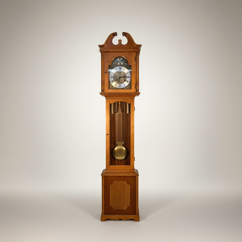 Reloj de pie de madera marca Riggeway estilo “Tempus – Go Vintage