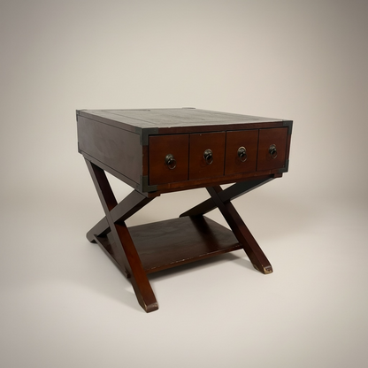 Mesa Auxiliar Madera con Cajón – Go Vintage