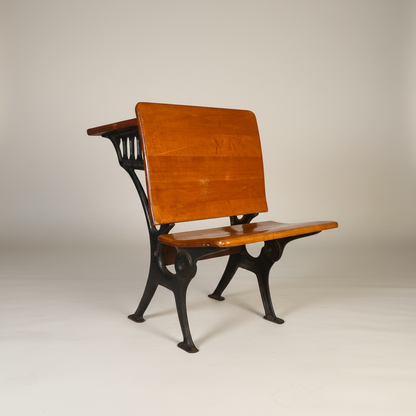 Pupitre Escolar Antiguo Hierro y Madera – Go Vintage