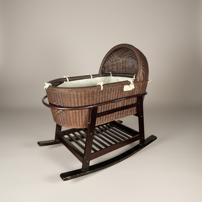 Cuna de Moisés de Mimbre Marrón – Go Vintage